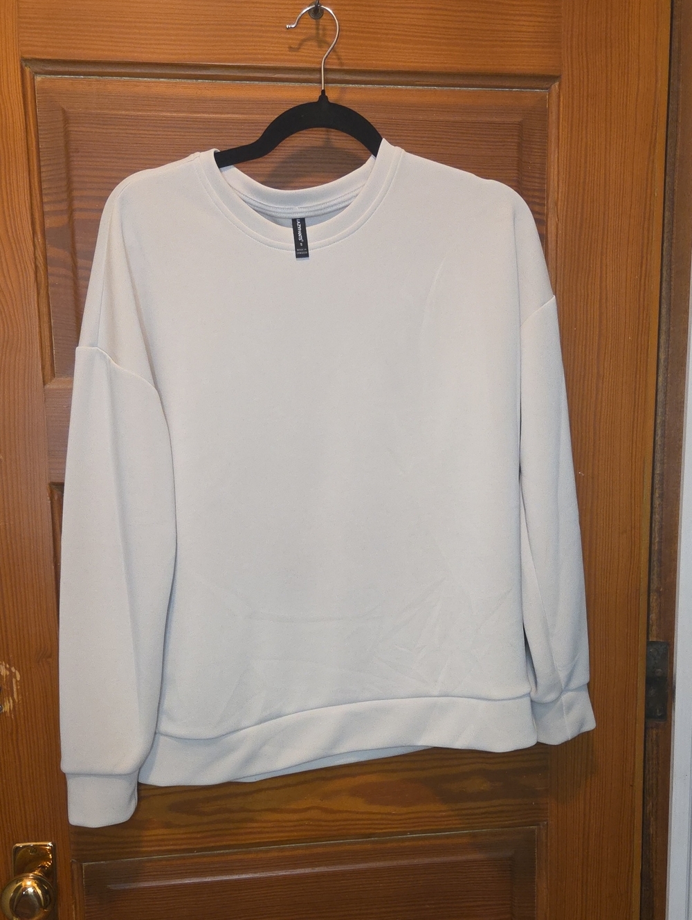 Everyday Tan Crewneck Pullover - Minimal Classic